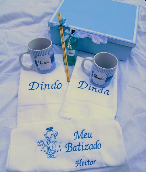 kit Padrinhos - Batismo  - Presente 