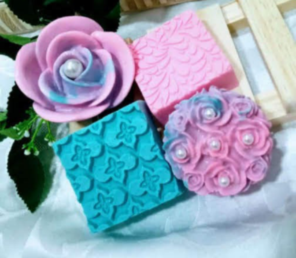 Sabonete Artesanal - kit floral flor de cerejeiras